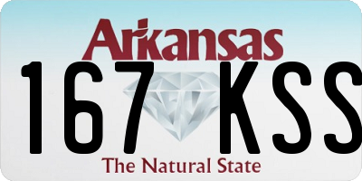 AR license plate 167KSS