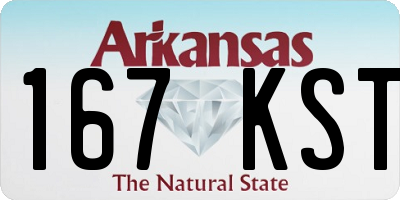 AR license plate 167KST