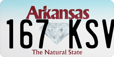 AR license plate 167KSV