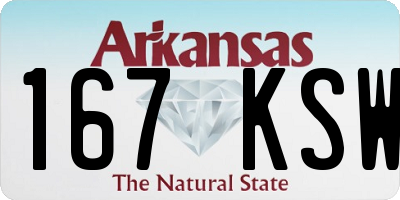 AR license plate 167KSW