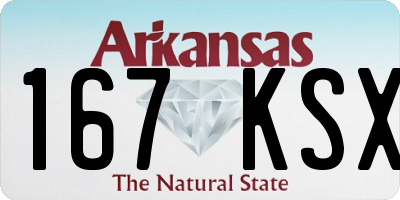 AR license plate 167KSX