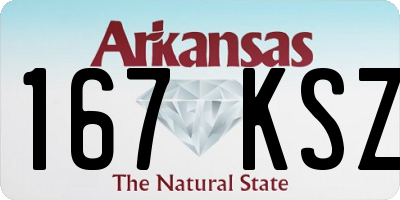 AR license plate 167KSZ