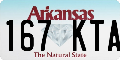 AR license plate 167KTA
