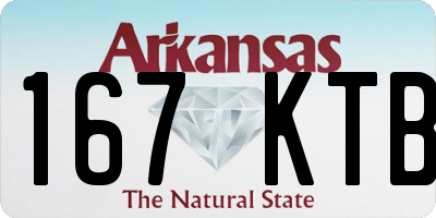 AR license plate 167KTB