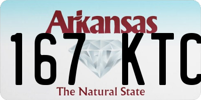 AR license plate 167KTC