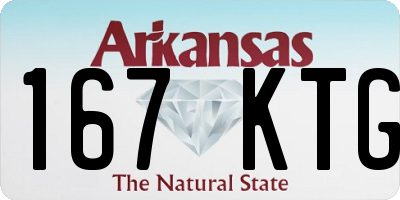 AR license plate 167KTG