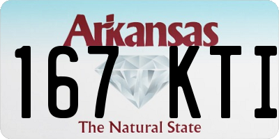 AR license plate 167KTI