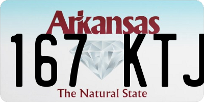 AR license plate 167KTJ
