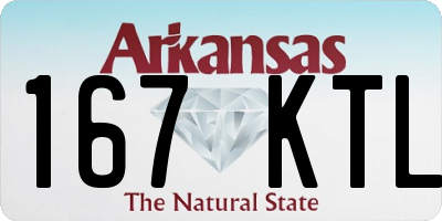 AR license plate 167KTL