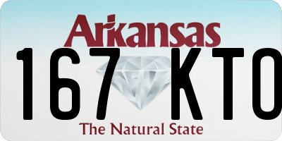 AR license plate 167KTO