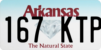 AR license plate 167KTP