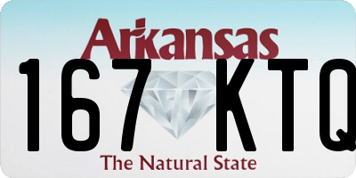 AR license plate 167KTQ