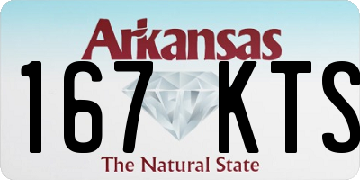 AR license plate 167KTS