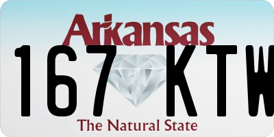 AR license plate 167KTW