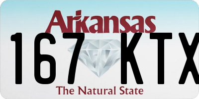 AR license plate 167KTX