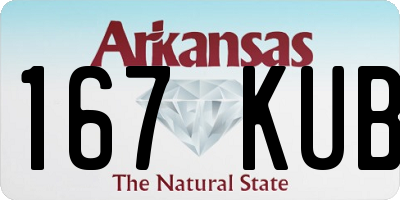 AR license plate 167KUB