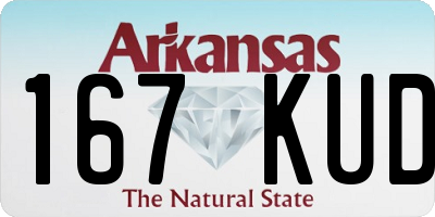 AR license plate 167KUD