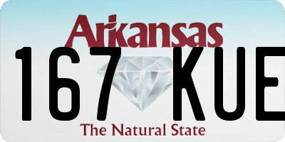 AR license plate 167KUE