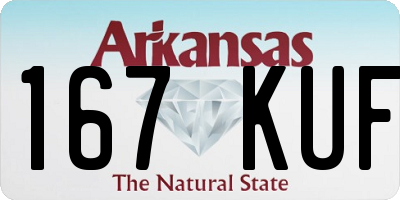 AR license plate 167KUF