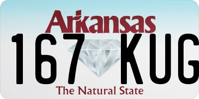 AR license plate 167KUG