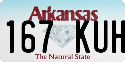 AR license plate 167KUH