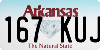 AR license plate 167KUJ