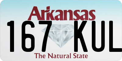 AR license plate 167KUL