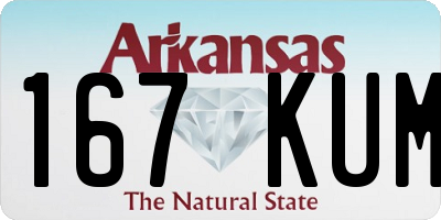 AR license plate 167KUM