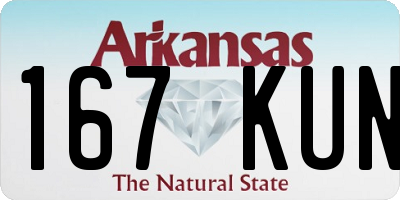 AR license plate 167KUN