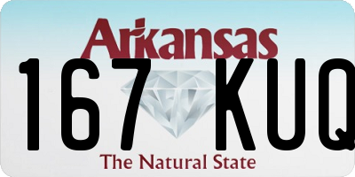 AR license plate 167KUQ