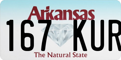 AR license plate 167KUR