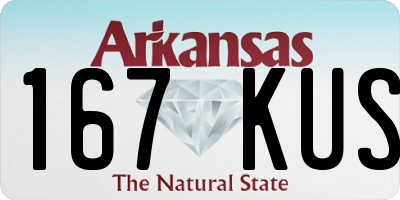 AR license plate 167KUS