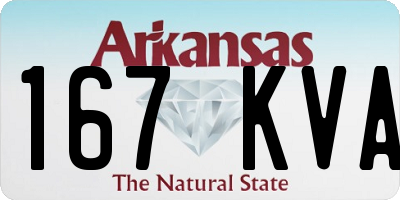 AR license plate 167KVA