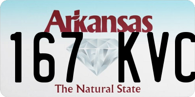 AR license plate 167KVC
