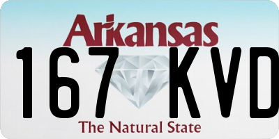 AR license plate 167KVD