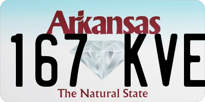 AR license plate 167KVE