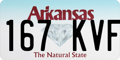 AR license plate 167KVF