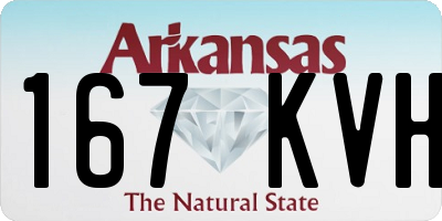 AR license plate 167KVH