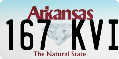 AR license plate 167KVI