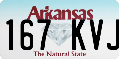 AR license plate 167KVJ
