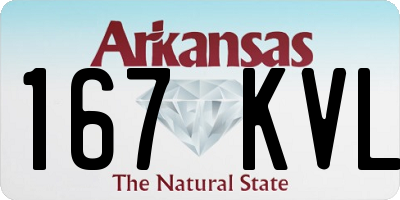 AR license plate 167KVL