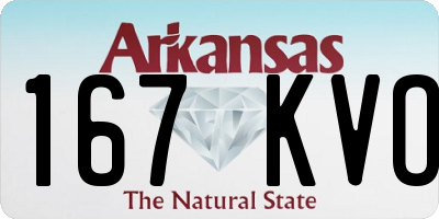 AR license plate 167KVO