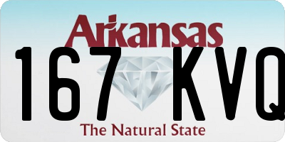 AR license plate 167KVQ
