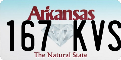 AR license plate 167KVS