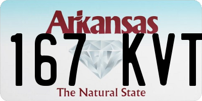 AR license plate 167KVT