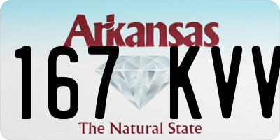 AR license plate 167KVV