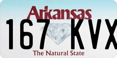 AR license plate 167KVX