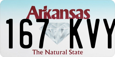 AR license plate 167KVY