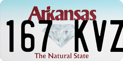 AR license plate 167KVZ