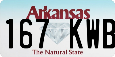 AR license plate 167KWB